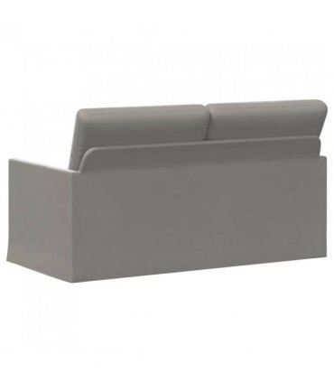 vidaXL 2 Seater Sofa Light Grey 150 x 81 x 82 cm Velvet
