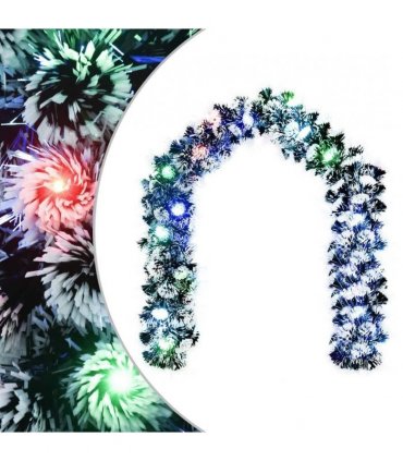 vidaXL Christmas Garland 200 cm 16 LEDs Multicolour PET
