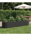 vidaXL Raised Garden Bed Black 220 x 40x 40 cm Steel