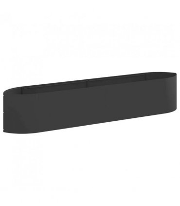 vidaXL Raised Garden Bed Black 220 x 40x 40 cm Steel