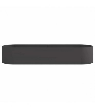 vidaXL Raised Garden Bed Black 220 x 40x 40 cm Steel