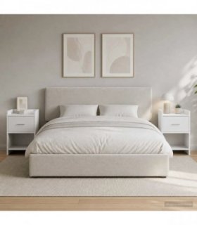 vidaXL Bedside Tables 2 pcs White 40 x 30 x 60 cm Engineered Wood