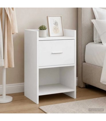 vidaXL Bedside Tables 2 pcs White 40 x 30 x 60 cm Engineered Wood