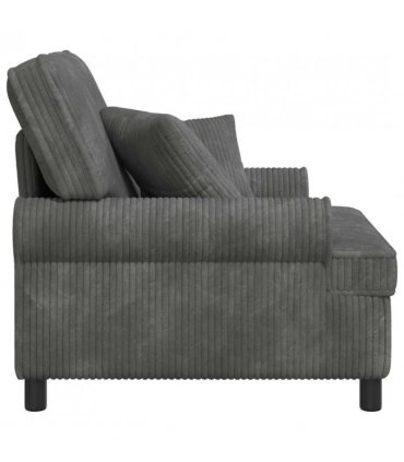 vidaXL XL Armchair with Cushions Light Grey 1.5 Lines Fabric