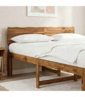vidaXL Live Edge Headboard ROSTOCK Natural 140 cm Solid Acacia Wood