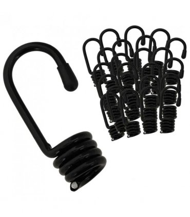vidaXL Hooks 100 pcs Black 8 mm x 5 cm Steel