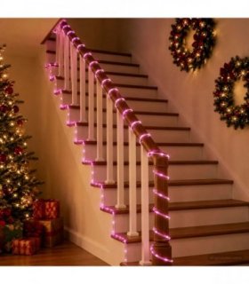 vidaXL Christmas LED Rope Light 480 LEDs Pink 20 m