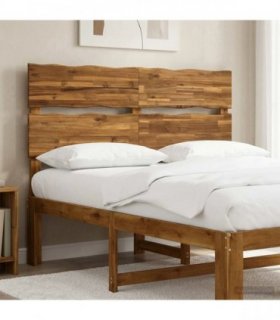 vidaXL Live Edge Headboard ROSTOCK Natural 160 cm Solid Acacia Wood
