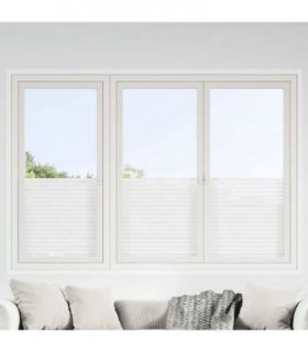 vidaXL Window Films 2 pcs Frosted Stripes Pattern PVC