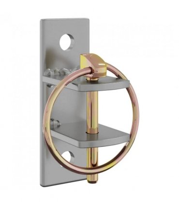 vidaXL Bucket Hooks 3 pcs Wall Mounted Silver and Brown Steel