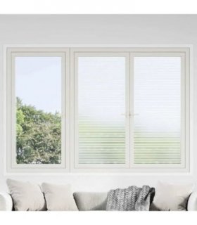 vidaXL Self-adhesive Window Film Frosted stripes 45 x 500 cm PVC