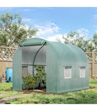 Reinforced Walk in Polytunnel Greenhouse, 2.5x2 m