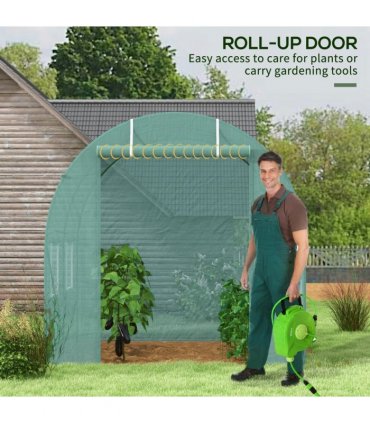 Reinforced Walk in Polytunnel Greenhouse, 2.5x2 m