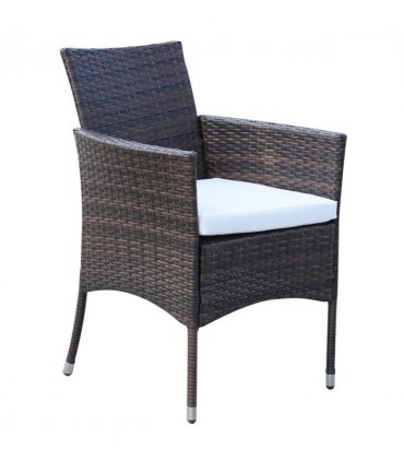 7Pc Rattan Garden Furniture Dining Set: 1 x Rectangular
