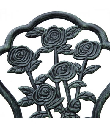 3 Pcs Cast Aluminum Bistro Set-Green