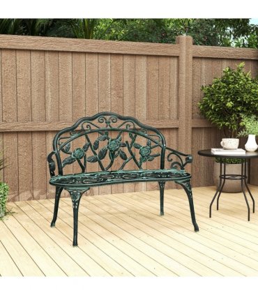 Cast Aluminum Garden Bench Patio Chair