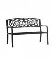 126Lx60Wx85H cm Steel Bench-Black