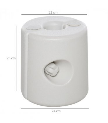 Tent Weight Base, 4pcs Plastic Anchor Weights-White