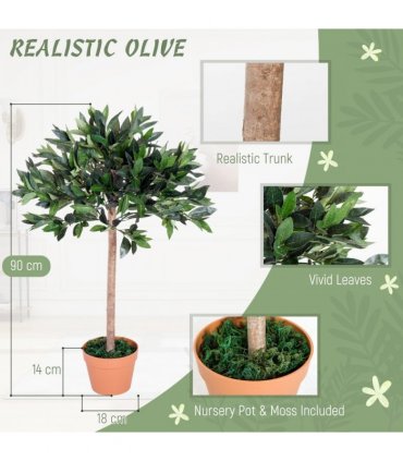 Artificial Olive Tree Plant, 90 cm