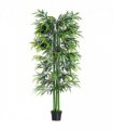 Artificial Bamboo Tree Plant, 1.8 m-Green Bamboo/ Black Pot