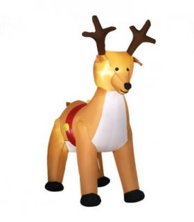 6ft Christmas Inflatable Reindeer Deco Xmas  Lights Indoor and Outdoor Animal
