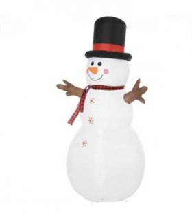 6ft Giant Inflatable Snowman Christmas Deco LED Lights Accessories Cute Family
