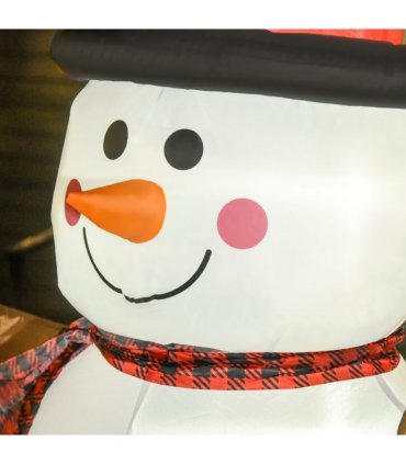 6ft Giant Inflatable Snowman Christmas Deco LED Lights Accessories Cute Family