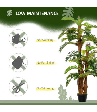 Artificial Fern Tree 36 Leaves with Nursery Pot, Fake Plant 150cm