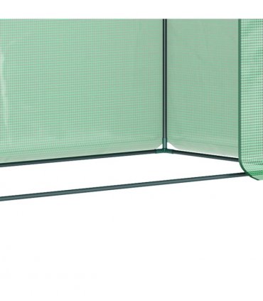 Garden Greenhouse Plant Cover, Windows & Zipper 198Lx77Wx149-168Hcm