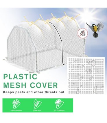 99x71x60cm Mini PVC Cover Steel Frame Greenhouse White
