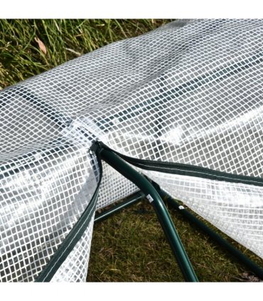 99x71x60cm Mini PVC Cover Steel Frame Greenhouse White