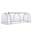 PVC Greenhouse Tunnel Steel Frame Transparent 250x100x80cm