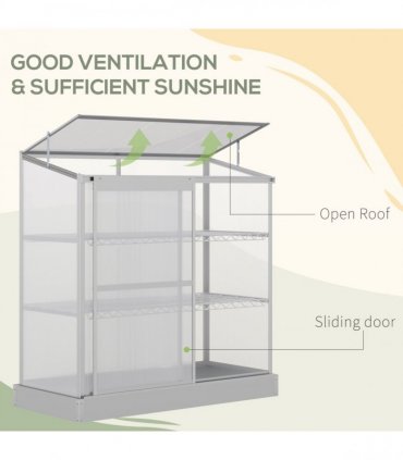 3 Tier Greenhouse Garden Cold Frame Plant Flower Growth 129.5L x 58W x 140H cm