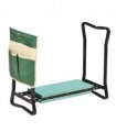 Steel Frame Gardening Kneeler Seat w/ Pouch Green