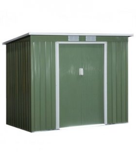 Garden Storage Shed Sloped Roof Outdoor Equipment Tool Storage 213x130x173cm
