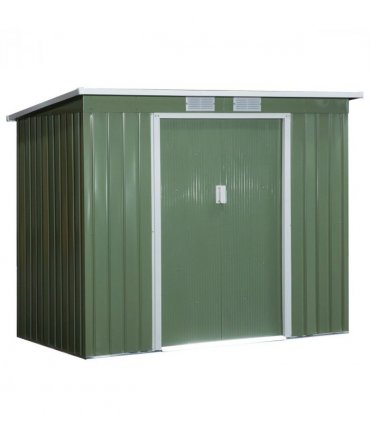 Garden Storage Shed Sloped Roof Outdoor Equipment Tool Storage 213x130x173cm