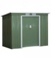 Garden Storage Shed Sloped Roof Outdoor Equipment Tool Storage 213x130x173cm