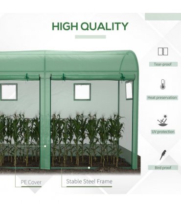 Plant Tomato Growth Greenhouse Double Doors & 4 Windows  3Lx1Wx2Hm