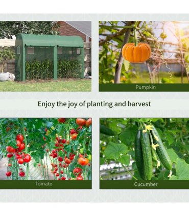 Plant Tomato Growth Greenhouse Double Doors & 4 Windows  3Lx1Wx2Hm