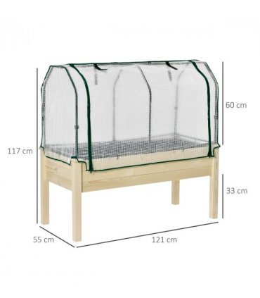 Raised Garden Bed Greenhouse Cover Planter Box