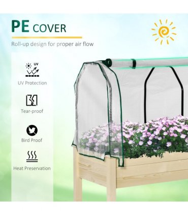 Raised Garden Bed Greenhouse Cover Planter Box