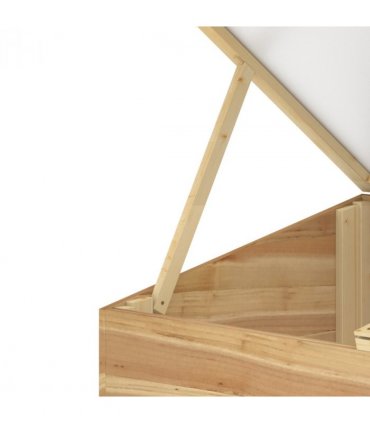 Wooden Cold Frame Greenhouse Grow House, 100 x 50 x 36 cm, Natural