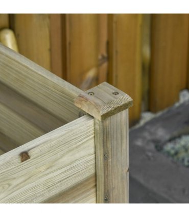Raised Garden Bed with Legs and Storage Shelf, Elevated Wooden Planter Box,