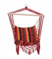 Hammock Chair Swing Colourful Striped Seat Porch Indoor Outdoor Hanging Beach