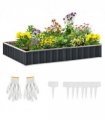 Metal Raised Garden Bed Steel Planter Box A Pairs of Glove 258cmx90cm