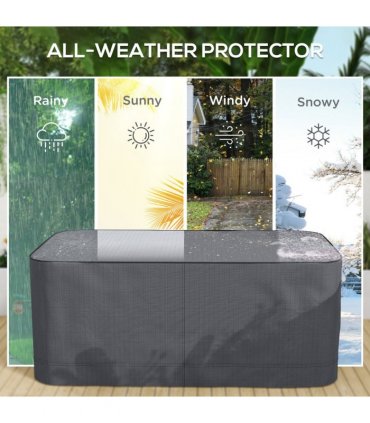 Garden 2-3 Seater Sofa Cover Furniture Water Resistant All-weather Grey