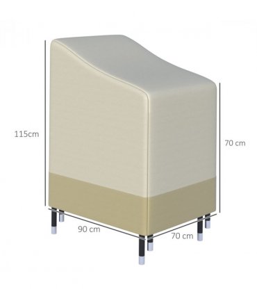 Waterproof Garden Wicker Chairs Cover Patio Seat Protector L70*W90*H115cm