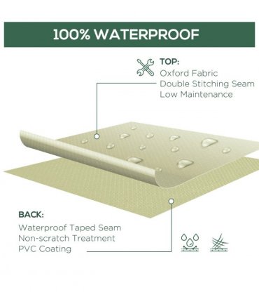 Waterproof Garden Wicker Chairs Cover Patio Seat Protector L70*W90*H115cm