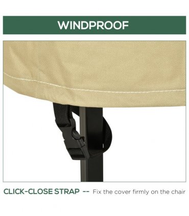 Waterproof Garden Wicker Chairs Cover Patio Seat Protector L70*W90*H115cm
