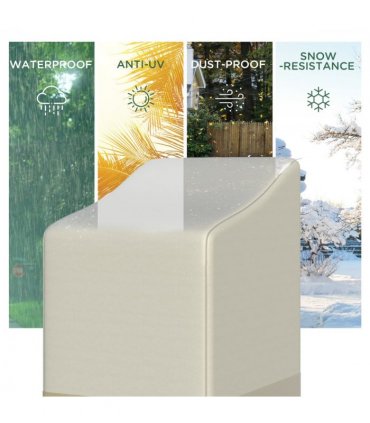 Waterproof Garden Wicker Chairs Cover Patio Seat Protector L70*W90*H115cm